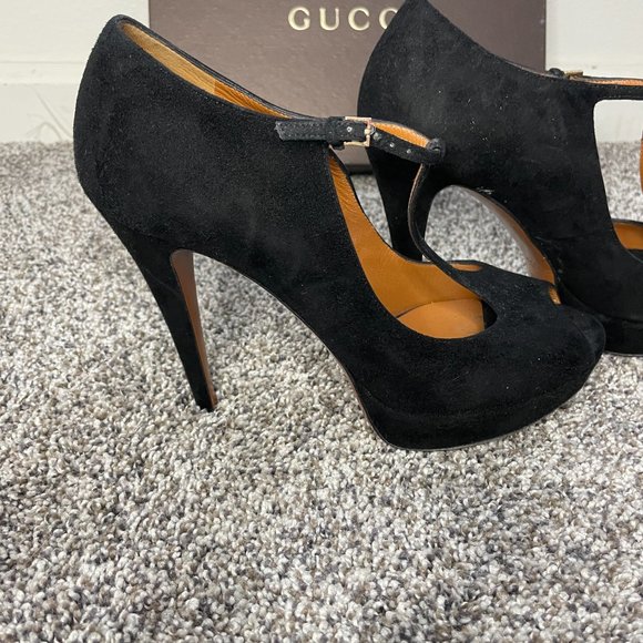 Authentic Gucci Peep Toe Heel -*Ships in box* Size 38 - Picture 2 of 15